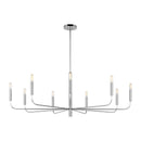 Nine Light Chandelier<br /><span style="color:#4AB0CE;">Entrega: 4-10 dias en USA</span><br /><span style="color:#4AB0CE;font-size:60%;">PREGUNTE POR ENTREGA EN PANAMA</span><br />Collection: Brianna<br />Finish: Polished Nickel