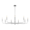 Nine Light Chandelier<br /><span style="color:#4AB0CE;">Entrega: 4-10 dias en USA</span><br /><span style="color:#4AB0CE;font-size:60%;">PREGUNTE POR ENTREGA EN PANAMA</span><br />Collection: Brianna<br />Finish: Polished Nickel