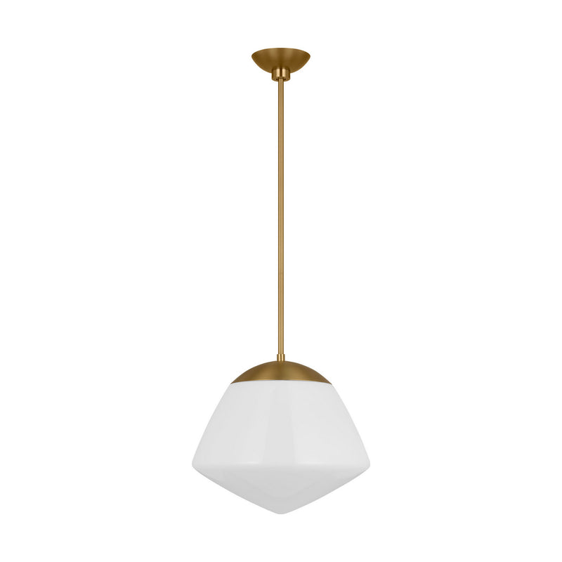 One Light Pendant<br /><span style="color:#4AB0CE;">Entrega: 19-20 semanas en USA</span><br /><span style="color:#4AB0CE;font-size:60%;">PREGUNTE POR ENTREGA EN PANAMA</span><br />Collection: Milne<br />Finish: Burnished Brass
