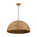 Three Light Pendant<br /><span style="color:#4AB0CE;">Entrega: 4-10 dias en USA</span><br /><span style="color:#4AB0CE;font-size:60%;">PREGUNTE POR ENTREGA EN PANAMA</span><br />Collection: Cay<br />Finish: Burnished Brass