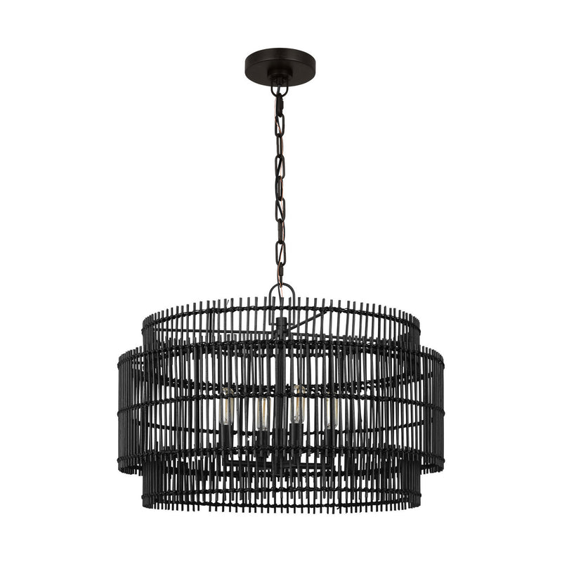 Four Light Pendant<br /><span style="color:#4AB0CE;">Entrega: 4-10 dias en USA</span><br /><span style="color:#4AB0CE;font-size:60%;">PREGUNTE POR ENTREGA EN PANAMA</span><br />Collection: Elio<br />Finish: Aged Iron