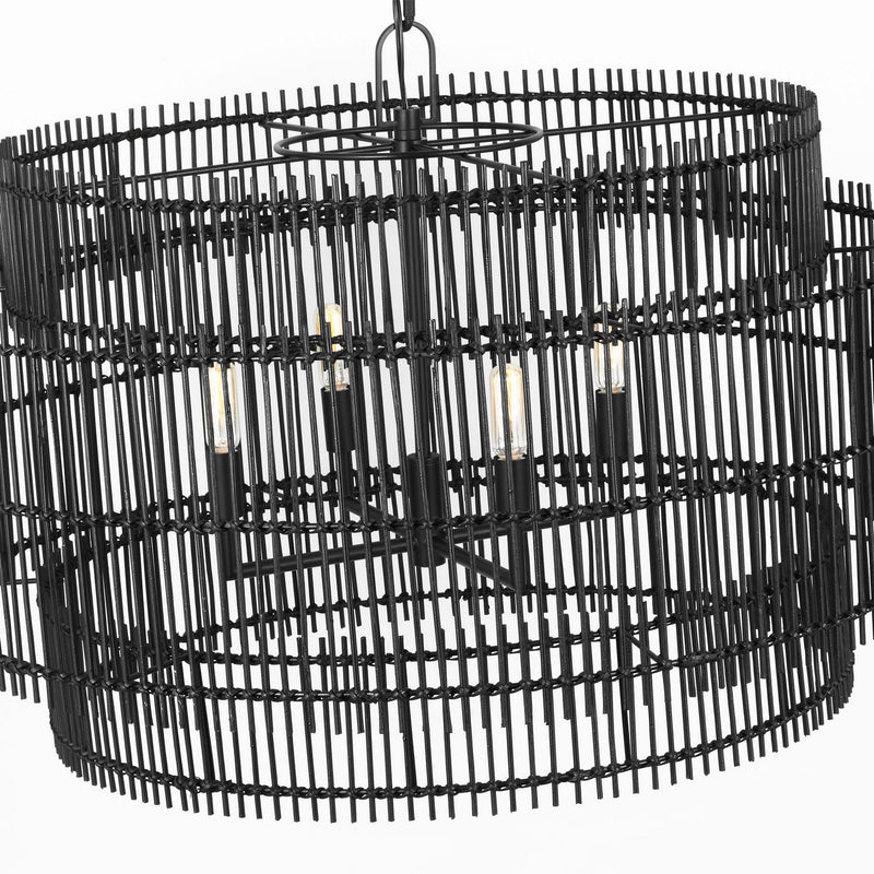Four Light Pendant<br /><span style="color:#4AB0CE;">Entrega: 4-10 dias en USA</span><br /><span style="color:#4AB0CE;font-size:60%;">PREGUNTE POR ENTREGA EN PANAMA</span><br />Collection: Elio<br />Finish: Aged Iron
