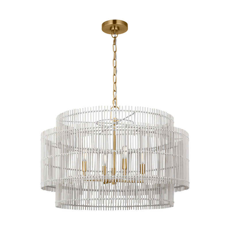 Four Light Pendant<br /><span style="color:#4AB0CE;">Entrega: 4-10 dias en USA</span><br /><span style="color:#4AB0CE;font-size:60%;">PREGUNTE POR ENTREGA EN PANAMA</span><br />Collection: Elio<br />Finish: Burnished Brass