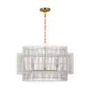 Four Light Pendant<br /><span style="color:#4AB0CE;">Entrega: 4-10 dias en USA</span><br /><span style="color:#4AB0CE;font-size:60%;">PREGUNTE POR ENTREGA EN PANAMA</span><br />Collection: Elio<br />Finish: Burnished Brass