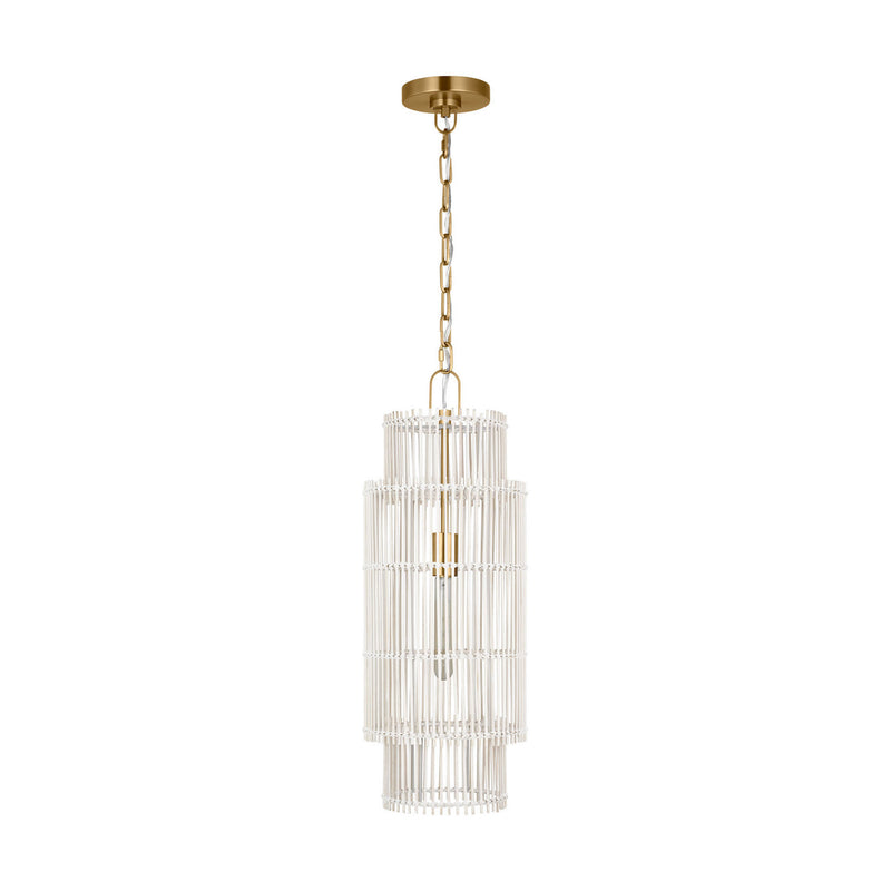 One Light Pendant<br /><span style="color:#4AB0CE;">Entrega: 4-10 dias en USA</span><br /><span style="color:#4AB0CE;font-size:60%;">PREGUNTE POR ENTREGA EN PANAMA</span><br />Collection: Elio<br />Finish: Burnished Brass