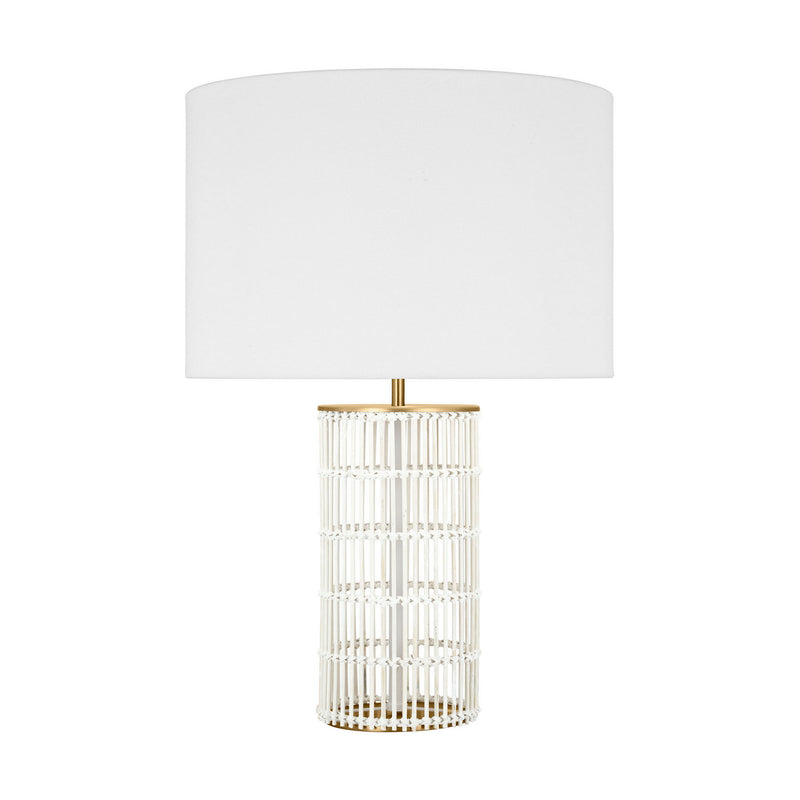 One Light Table Lamp<br /><span style="color:#4AB0CE;">Entrega: 4-10 dias en USA</span><br /><span style="color:#4AB0CE;font-size:60%;">PREGUNTE POR ENTREGA EN PANAMA</span><br />Collection: Elio<br />Finish: Burnished Brass