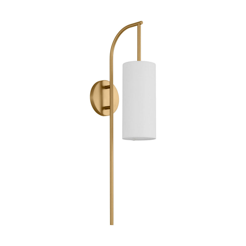 One Light Wall Sconce<br /><span style="color:#4AB0CE;">Entrega: 18-19 semanas en USA</span><br /><span style="color:#4AB0CE;font-size:60%;">PREGUNTE POR ENTREGA EN PANAMA</span><br />Collection: Lowell<br />Finish: Burnished Brass