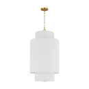 One Light Pendant<br /><span style="color:#4AB0CE;">Entrega: 4-10 dias en USA</span><br /><span style="color:#4AB0CE;font-size:60%;">PREGUNTE POR ENTREGA EN PANAMA</span><br />Collection: Sawyer<br />Finish: Burnished Brass