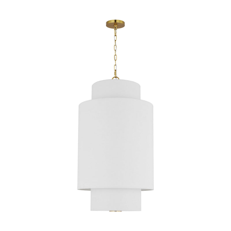 One Light Pendant<br /><span style="color:#4AB0CE;">Entrega: 4-10 dias en USA</span><br /><span style="color:#4AB0CE;font-size:60%;">PREGUNTE POR ENTREGA EN PANAMA</span><br />Collection: Sawyer<br />Finish: Burnished Brass