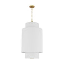 One Light Pendant<br /><span style="color:#4AB0CE;">Entrega: 4-10 dias en USA</span><br /><span style="color:#4AB0CE;font-size:60%;">PREGUNTE POR ENTREGA EN PANAMA</span><br />Collection: Sawyer<br />Finish: Burnished Brass