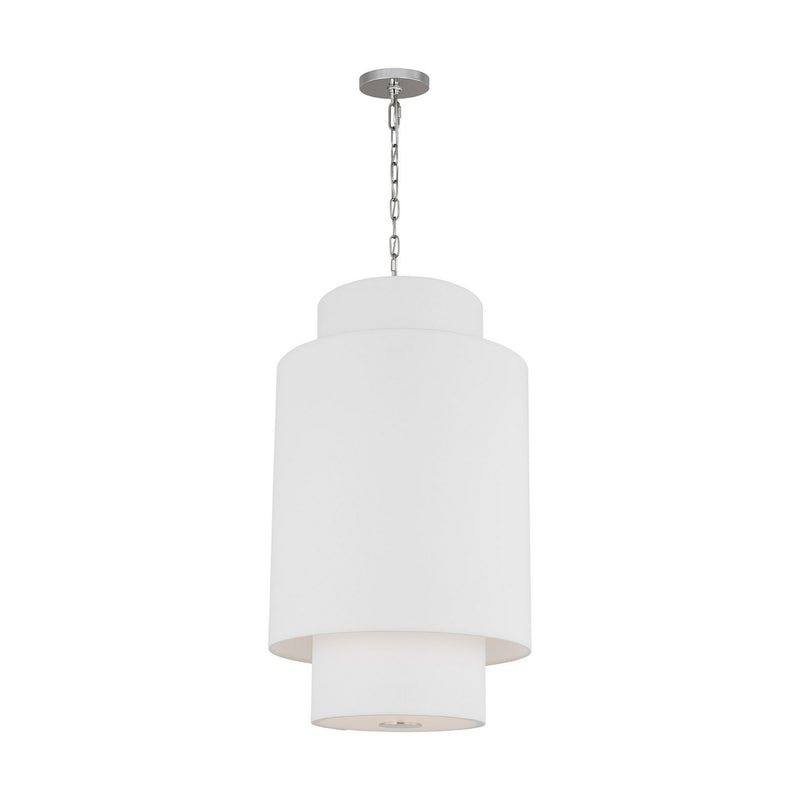 One Light Pendant<br /><span style="color:#4AB0CE;">Entrega: 4-10 dias en USA</span><br /><span style="color:#4AB0CE;font-size:60%;">PREGUNTE POR ENTREGA EN PANAMA</span><br />Collection: Sawyer<br />Finish: Polished Nickel