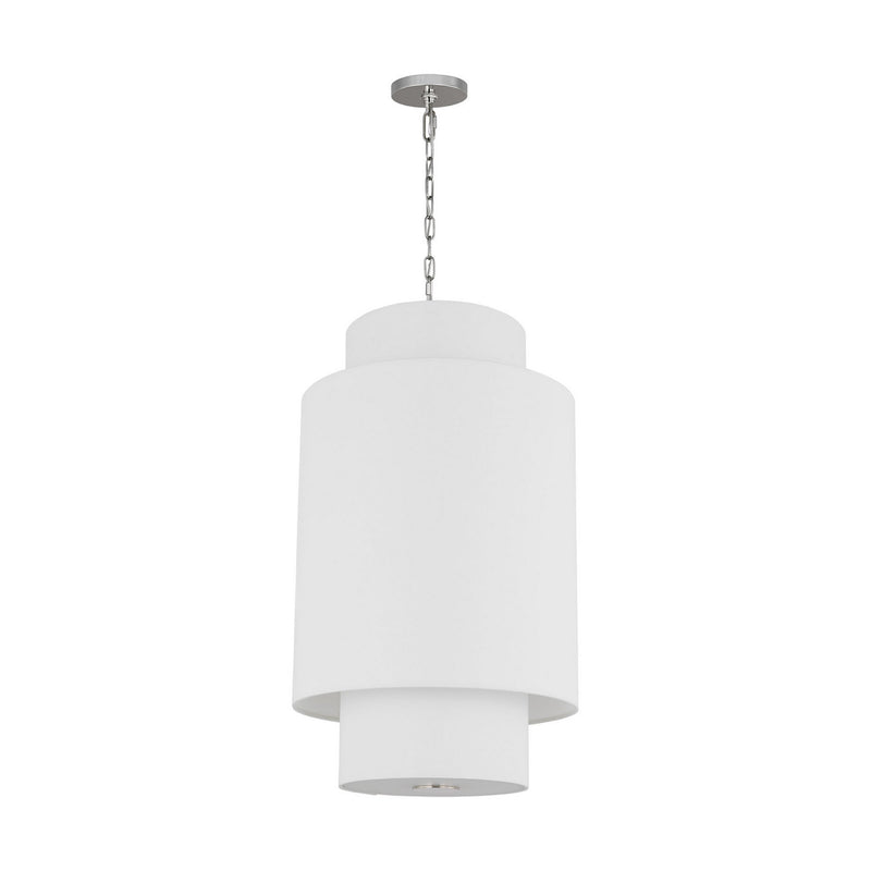 One Light Pendant<br /><span style="color:#4AB0CE;">Entrega: 4-10 dias en USA</span><br /><span style="color:#4AB0CE;font-size:60%;">PREGUNTE POR ENTREGA EN PANAMA</span><br />Collection: Sawyer<br />Finish: Polished Nickel