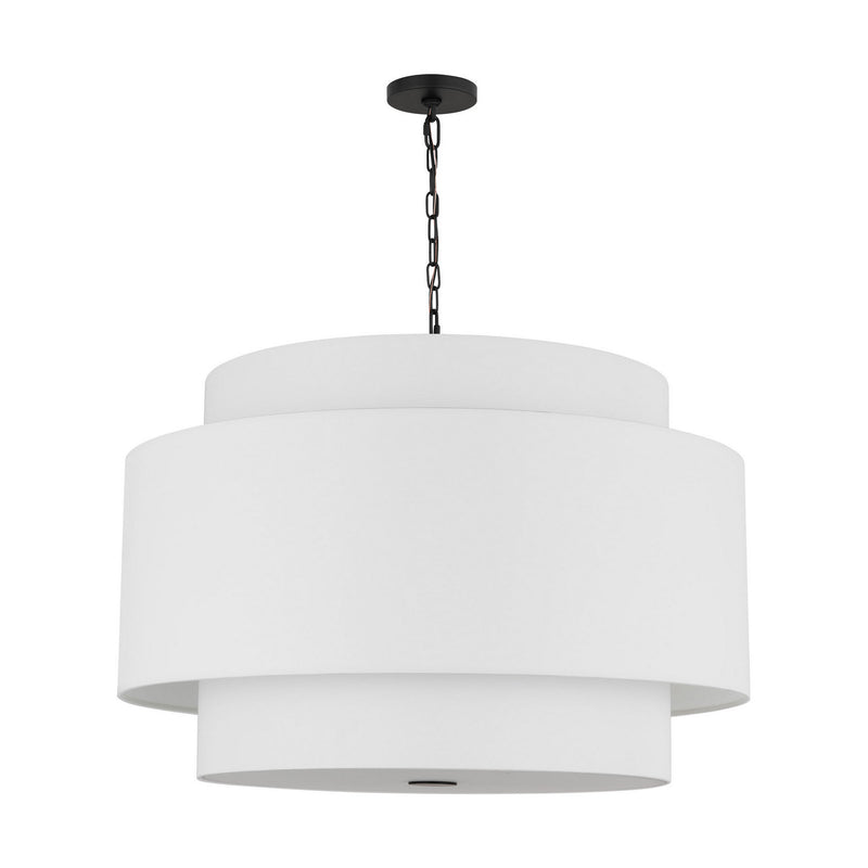 Visual Comfort Studio - KSP1184MBK - Four Light Pendant - Sawyer - Midnight Black