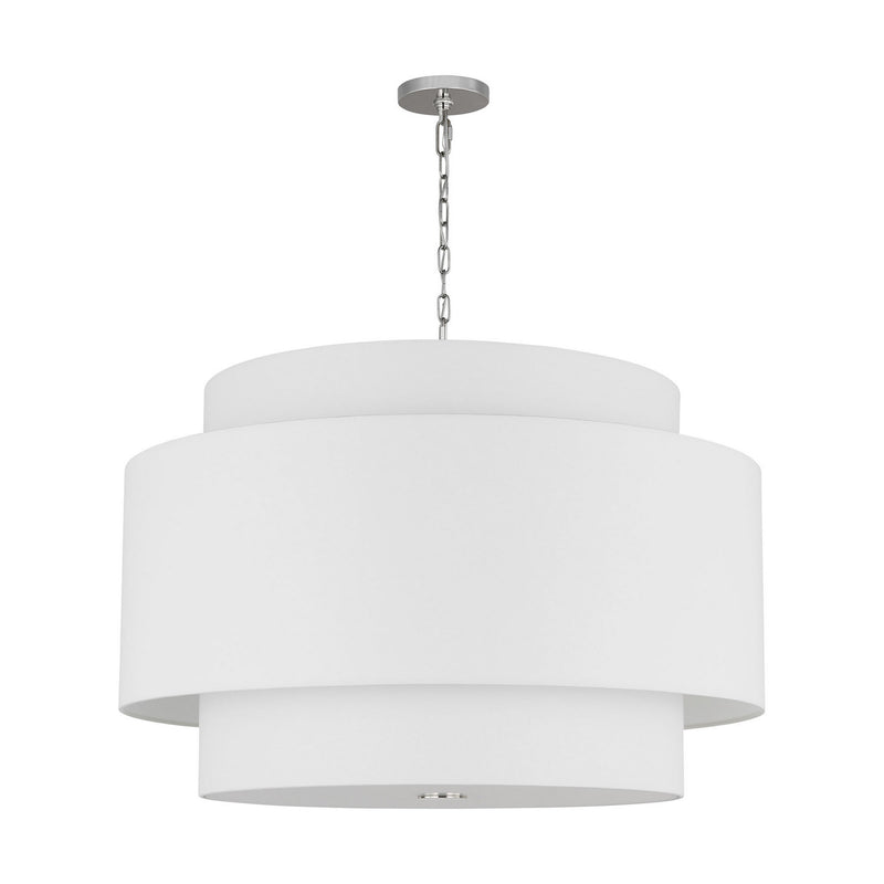 Four Light Pendant<br /><span style="color:#4AB0CE;">Entrega: 4-10 dias en USA</span><br /><span style="color:#4AB0CE;font-size:60%;">PREGUNTE POR ENTREGA EN PANAMA</span><br />Collection: Sawyer<br />Finish: Polished Nickel