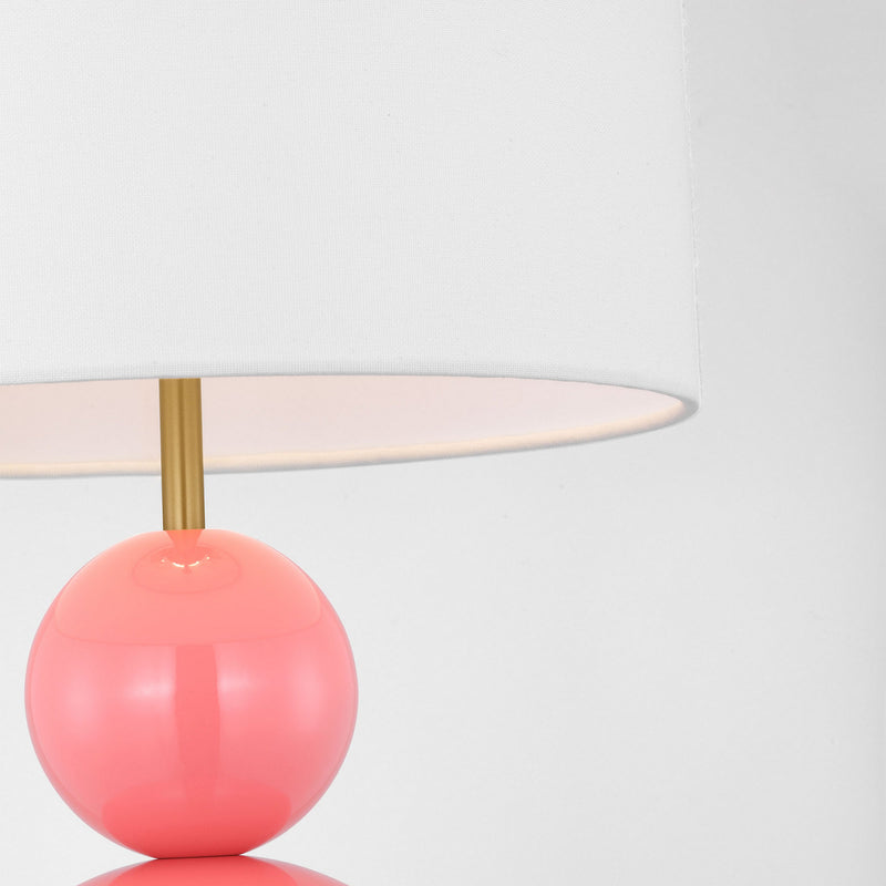 One Light Table Lamp<br /><span style="color:#4AB0CE;">Entrega: 4-10 dias en USA</span><br /><span style="color:#4AB0CE;font-size:60%;">PREGUNTE POR ENTREGA EN PANAMA</span><br />Collection: Suki<br />Finish: Coral