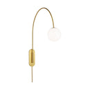 One Light Wall Sconce<br /><span style="color:#4AB0CE;">Entrega: 4-10 dias en USA</span><br /><span style="color:#4AB0CE;font-size:60%;">PREGUNTE POR ENTREGA EN PANAMA</span><br />Collection: Noemie<br />Finish: Burnished Brass