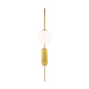 One Light Wall Sconce<br /><span style="color:#4AB0CE;">Entrega: 4-10 dias en USA</span><br /><span style="color:#4AB0CE;font-size:60%;">PREGUNTE POR ENTREGA EN PANAMA</span><br />Collection: Noemie<br />Finish: Burnished Brass