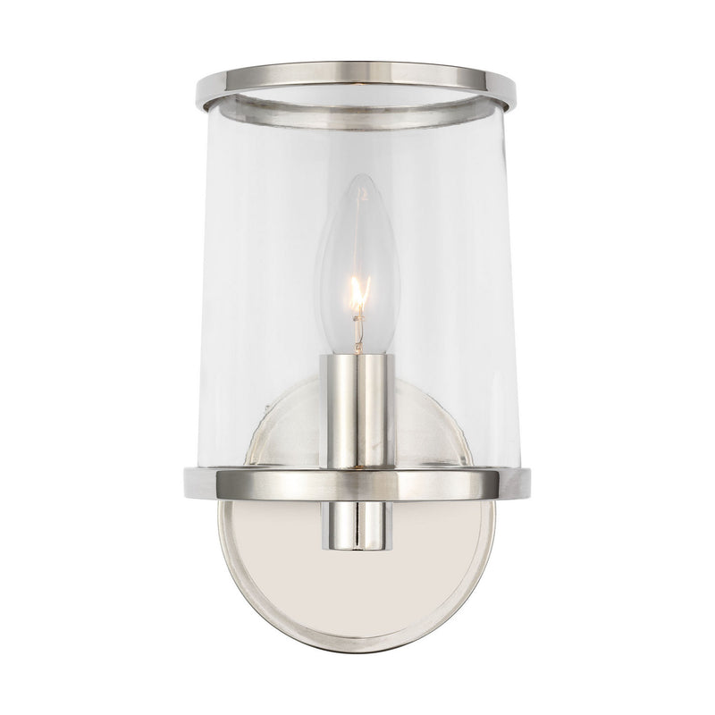 One Light Vanity<br /><span style="color:#4AB0CE;">Entrega: 4-10 dias en USA</span><br /><span style="color:#4AB0CE;font-size:60%;">PREGUNTE POR ENTREGA EN PANAMA</span><br />Collection: Reynolds<br />Finish: Polished Nickel