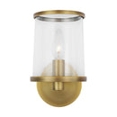One Light Vanity<br /><span style="color:#4AB0CE;">Entrega: 4-10 dias en USA</span><br /><span style="color:#4AB0CE;font-size:60%;">PREGUNTE POR ENTREGA EN PANAMA</span><br />Collection: Reynolds<br />Finish: Time Worn Brass