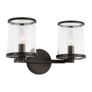 Two Light Vanity<br /><span style="color:#4AB0CE;">Entrega: 4-10 dias en USA</span><br /><span style="color:#4AB0CE;font-size:60%;">PREGUNTE POR ENTREGA EN PANAMA</span><br />Collection: Reynolds<br />Finish: Aged Iron