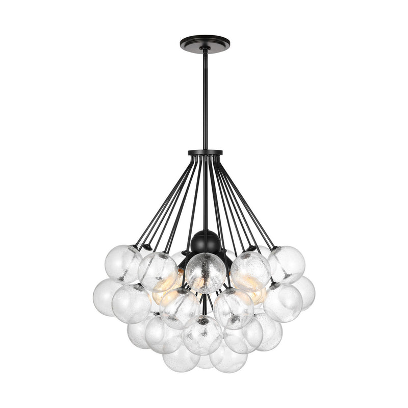 Three Light Pendant<br /><span style="color:#4AB0CE;">Entrega: 4-10 dias en USA</span><br /><span style="color:#4AB0CE;font-size:60%;">PREGUNTE POR ENTREGA EN PANAMA</span><br />Collection: Bronzeville<br />Finish: Midnight Black