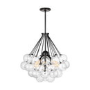 Three Light Pendant<br /><span style="color:#4AB0CE;">Entrega: 4-10 dias en USA</span><br /><span style="color:#4AB0CE;font-size:60%;">PREGUNTE POR ENTREGA EN PANAMA</span><br />Collection: Bronzeville<br />Finish: Midnight Black