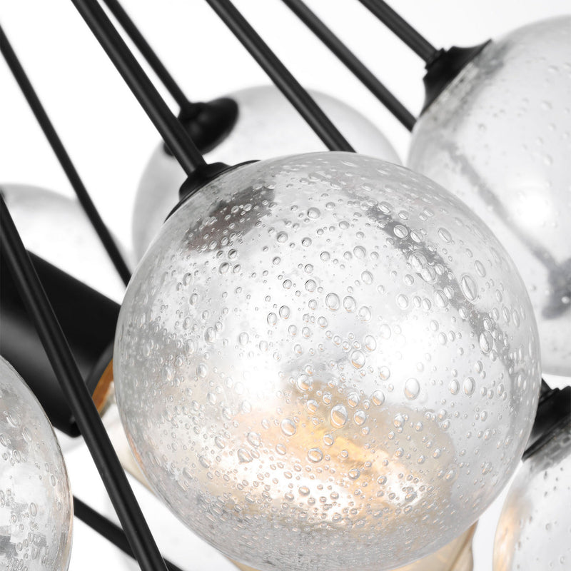 Three Light Pendant<br /><span style="color:#4AB0CE;">Entrega: 4-10 dias en USA</span><br /><span style="color:#4AB0CE;font-size:60%;">PREGUNTE POR ENTREGA EN PANAMA</span><br />Collection: Bronzeville<br />Finish: Midnight Black