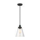 One Light Pendant<br /><span style="color:#4AB0CE;">Entrega: 4-10 dias en USA</span><br /><span style="color:#4AB0CE;font-size:60%;">PREGUNTE POR ENTREGA EN PANAMA</span><br />Collection: Baskin<br />Finish: Midnight Black
