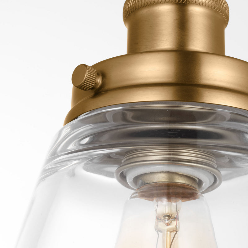 One Light Pendant<br /><span style="color:#4AB0CE;">Entrega: 4-10 dias en USA</span><br /><span style="color:#4AB0CE;font-size:60%;">PREGUNTE POR ENTREGA EN PANAMA</span><br />Collection: Baskin<br />Finish: Satin Brass