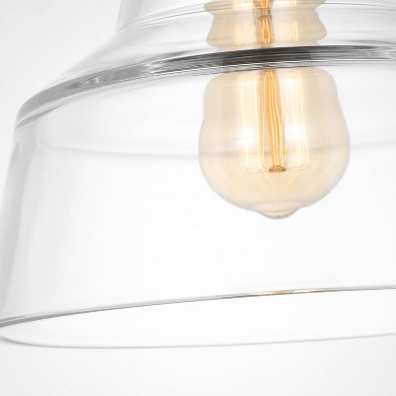 Visual Comfort Studio - P1348MBK - One Light Pendant - Baskin - Midnight Black