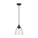 One Light Pendant<br /><span style="color:#4AB0CE;">Entrega: 4-10 dias en USA</span><br /><span style="color:#4AB0CE;font-size:60%;">PREGUNTE POR ENTREGA EN PANAMA</span><br />Collection: Baskin<br />Finish: Midnight Black