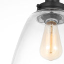 One Light Pendant<br /><span style="color:#4AB0CE;">Entrega: 4-10 dias en USA</span><br /><span style="color:#4AB0CE;font-size:60%;">PREGUNTE POR ENTREGA EN PANAMA</span><br />Collection: Baskin<br />Finish: Midnight Black