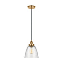 One Light Pendant<br /><span style="color:#4AB0CE;">Entrega: 4-10 dias en USA</span><br /><span style="color:#4AB0CE;font-size:60%;">PREGUNTE POR ENTREGA EN PANAMA</span><br />Collection: Baskin<br />Finish: Satin Brass