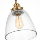 One Light Pendant<br /><span style="color:#4AB0CE;">Entrega: 4-10 dias en USA</span><br /><span style="color:#4AB0CE;font-size:60%;">PREGUNTE POR ENTREGA EN PANAMA</span><br />Collection: Baskin<br />Finish: Satin Brass