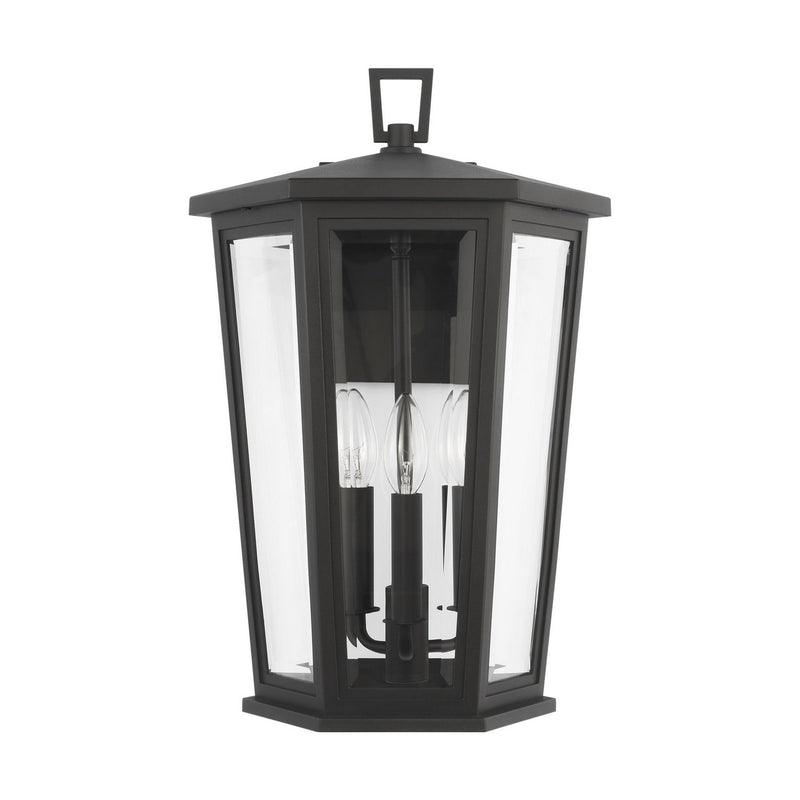 Three Light Wall Lantern<br /><span style="color:#4AB0CE;">Entrega: 4-10 dias en USA</span><br /><span style="color:#4AB0CE;font-size:60%;">PREGUNTE POR ENTREGA EN PANAMA</span><br />Collection: Witley<br />Finish: Textured Black