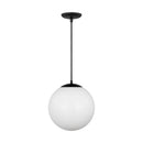 One Light Pendant<br /><span style="color:#4AB0CE;">Entrega: 4-10 dias en USA</span><br /><span style="color:#4AB0CE;font-size:60%;">PREGUNTE POR ENTREGA EN PANAMA</span><br />Collection: Leo - Hanging Globe<br />Finish: Midnight Black