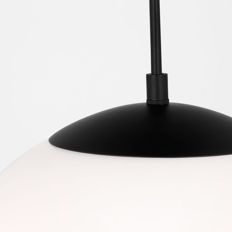 Visual Comfort Studio - 6024-112 - One Light Pendant - Leo - Hanging Globe - Midnight Black