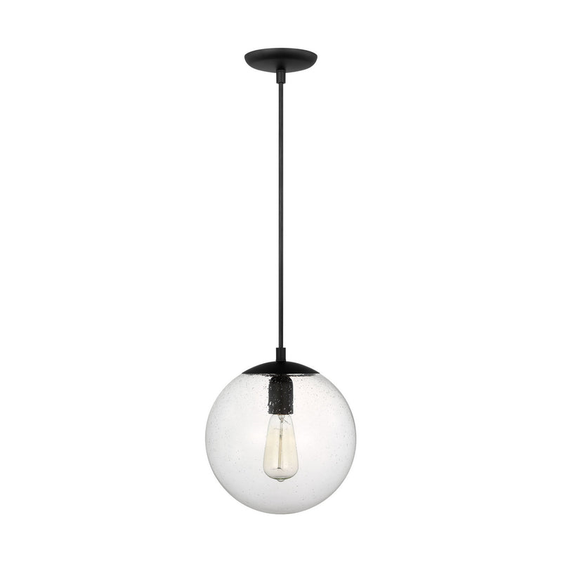 One Light Pendant<br /><span style="color:#4AB0CE;">Entrega: 4-10 dias en USA</span><br /><span style="color:#4AB0CE;font-size:60%;">PREGUNTE POR ENTREGA EN PANAMA</span><br />Collection: Leo - Hanging Globe<br />Finish: Midnight Black