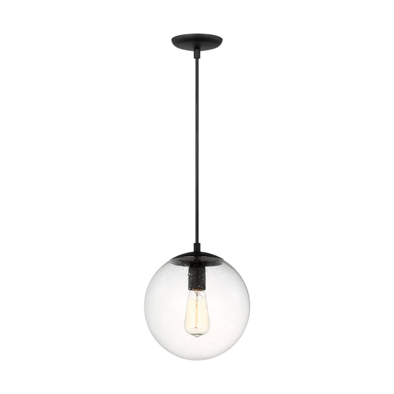 One Light Pendant<br /><span style="color:#4AB0CE;">Entrega: 4-10 dias en USA</span><br /><span style="color:#4AB0CE;font-size:60%;">PREGUNTE POR ENTREGA EN PANAMA</span><br />Collection: Leo - Hanging Globe<br />Finish: Midnight Black