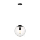 One Light Pendant<br /><span style="color:#4AB0CE;">Entrega: 4-10 dias en USA</span><br /><span style="color:#4AB0CE;font-size:60%;">PREGUNTE POR ENTREGA EN PANAMA</span><br />Collection: Leo - Hanging Globe<br />Finish: Midnight Black