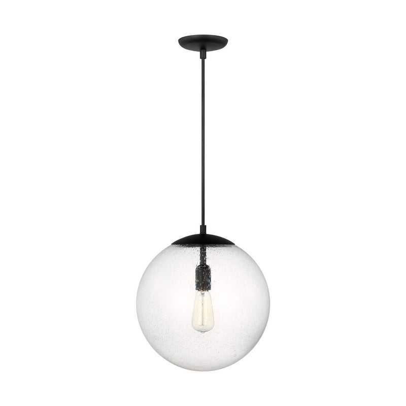 One Light Pendant<br /><span style="color:#4AB0CE;">Entrega: 4-10 dias en USA</span><br /><span style="color:#4AB0CE;font-size:60%;">PREGUNTE POR ENTREGA EN PANAMA</span><br />Collection: Leo - Hanging Globe<br />Finish: Midnight Black
