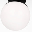 One Light Wall / Semi-Flush Mount<br /><span style="color:#4AB0CE;">Entrega: 4-10 dias en USA</span><br /><span style="color:#4AB0CE;font-size:60%;">PREGUNTE POR ENTREGA EN PANAMA</span><br />Collection: Leo - Hanging Globe<br />Finish: Midnight Black