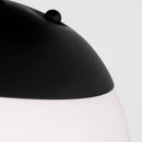 Visual Comfort Studio - 7518-112 - One Light Wall / Semi-Flush Mount - Leo - Hanging Globe - Midnight Black