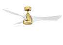 Fanimation - FPD6858BSMW - 56"Ceiling Fan - Klear - Brushed Satin Brass