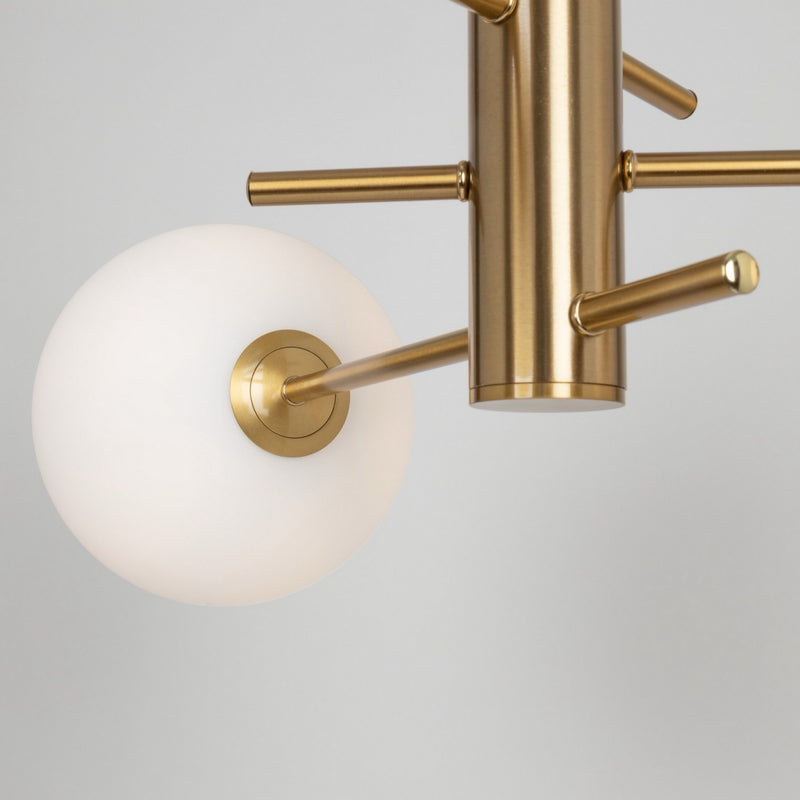 Three Light Semi-Flush Mount<br /><span style="color:#4AB0CE;">Entrega: 4-10 dias en USA</span><br /><span style="color:#4AB0CE;font-size:60%;">PREGUNTE POR ENTREGA EN PANAMA</span><br />Collection: Aurelia<br />Finish: Brass