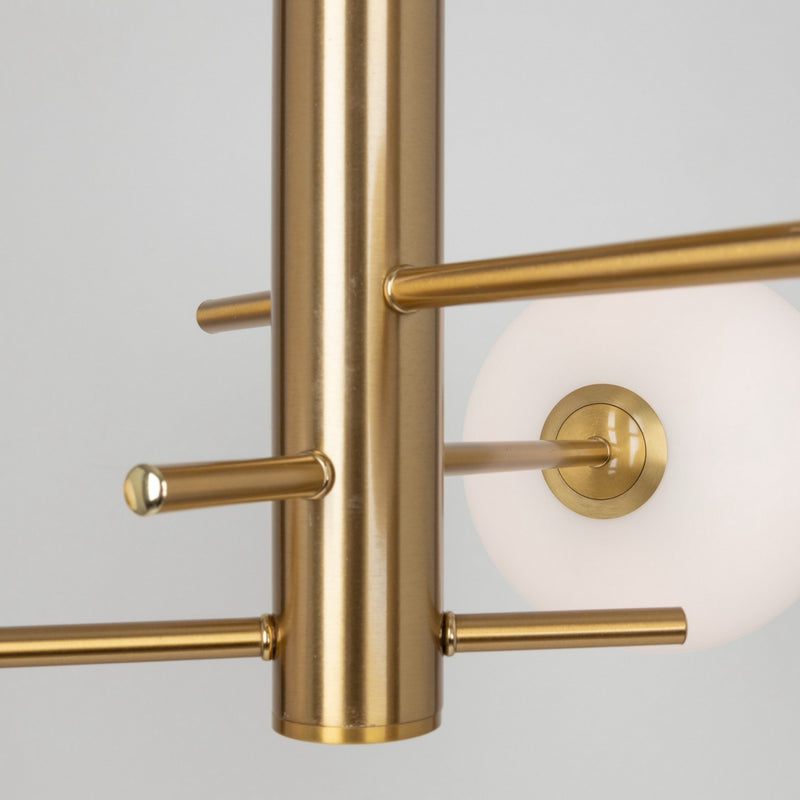 Three Light Semi-Flush Mount<br /><span style="color:#4AB0CE;">Entrega: 4-10 dias en USA</span><br /><span style="color:#4AB0CE;font-size:60%;">PREGUNTE POR ENTREGA EN PANAMA</span><br />Collection: Aurelia<br />Finish: Brass