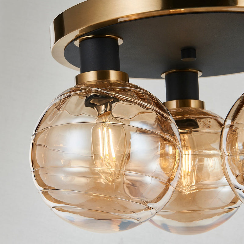 Three Light Semi-Flush Mount<br /><span style="color: