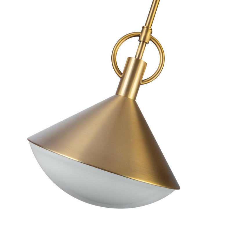 One Light Pendant<br /><span style="color:#4AB0CE;">Entrega: 4-10 dias en USA</span><br /><span style="color:#4AB0CE;font-size:60%;">PREGUNTE POR ENTREGA EN PANAMA</span><br />Collection: Abruzzo<br />Finish: Brass