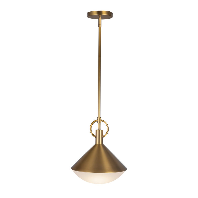 One Light Pendant<br /><span style="color:#4AB0CE;">Entrega: 4-10 dias en USA</span><br /><span style="color:#4AB0CE;font-size:60%;">PREGUNTE POR ENTREGA EN PANAMA</span><br />Collection: Abruzzo<br />Finish: Brass