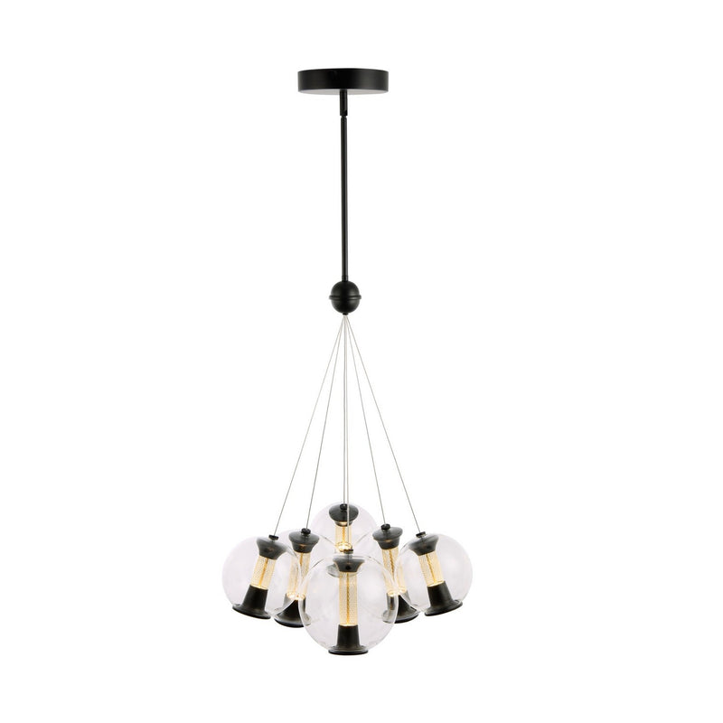 LED Chandelier<br /><span style="color:#4AB0CE;">Entrega: 4-10 dias en USA</span><br /><span style="color:#4AB0CE;font-size:60%;">PREGUNTE POR ENTREGA EN PANAMA</span><br />Collection: Arlo<br />Finish: Black